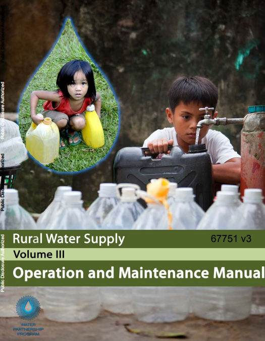 Cover page for rural water supply Operation and maintenance manual