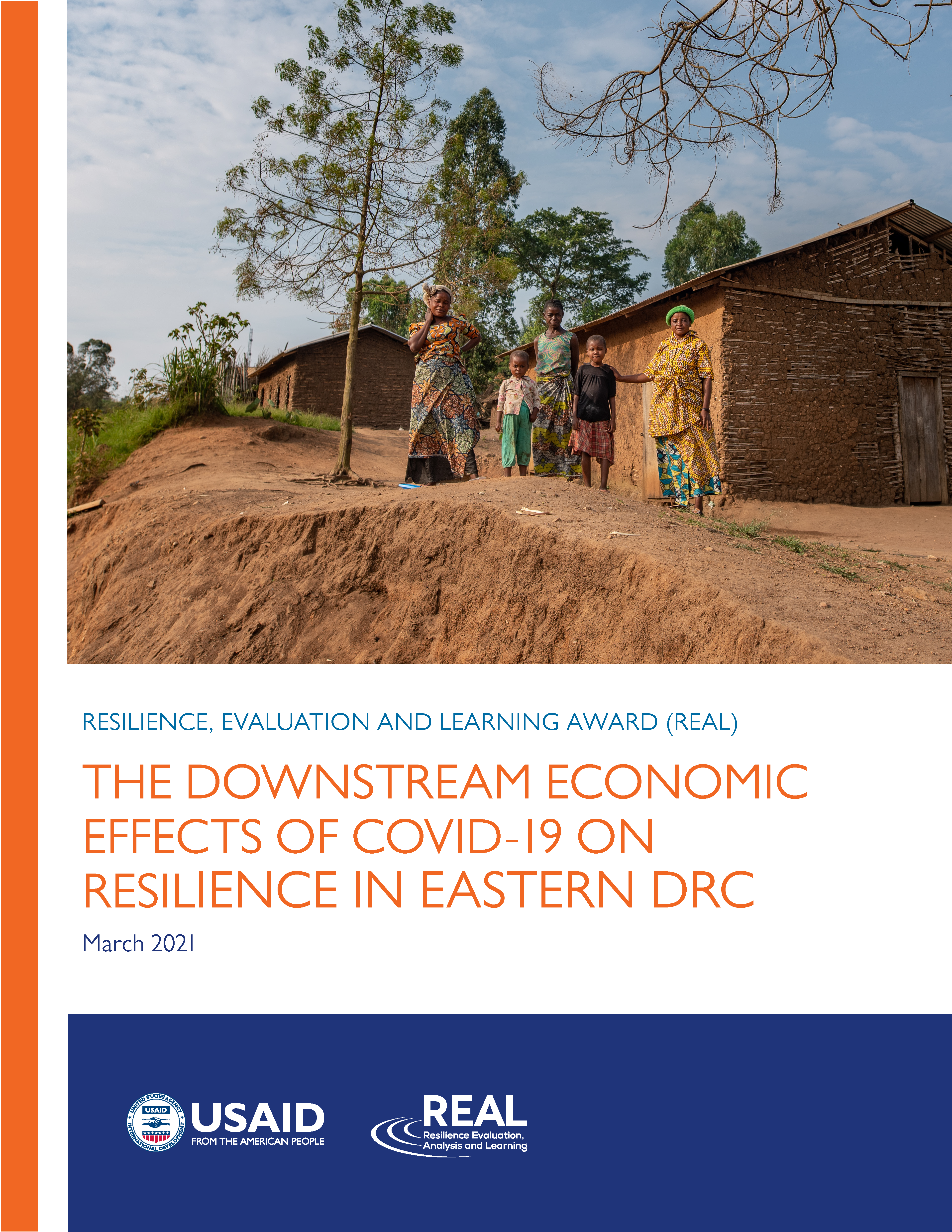 Cover page of report - The Downstream Economic Effects of COVID-19 on Resilience in Eastern DRC
