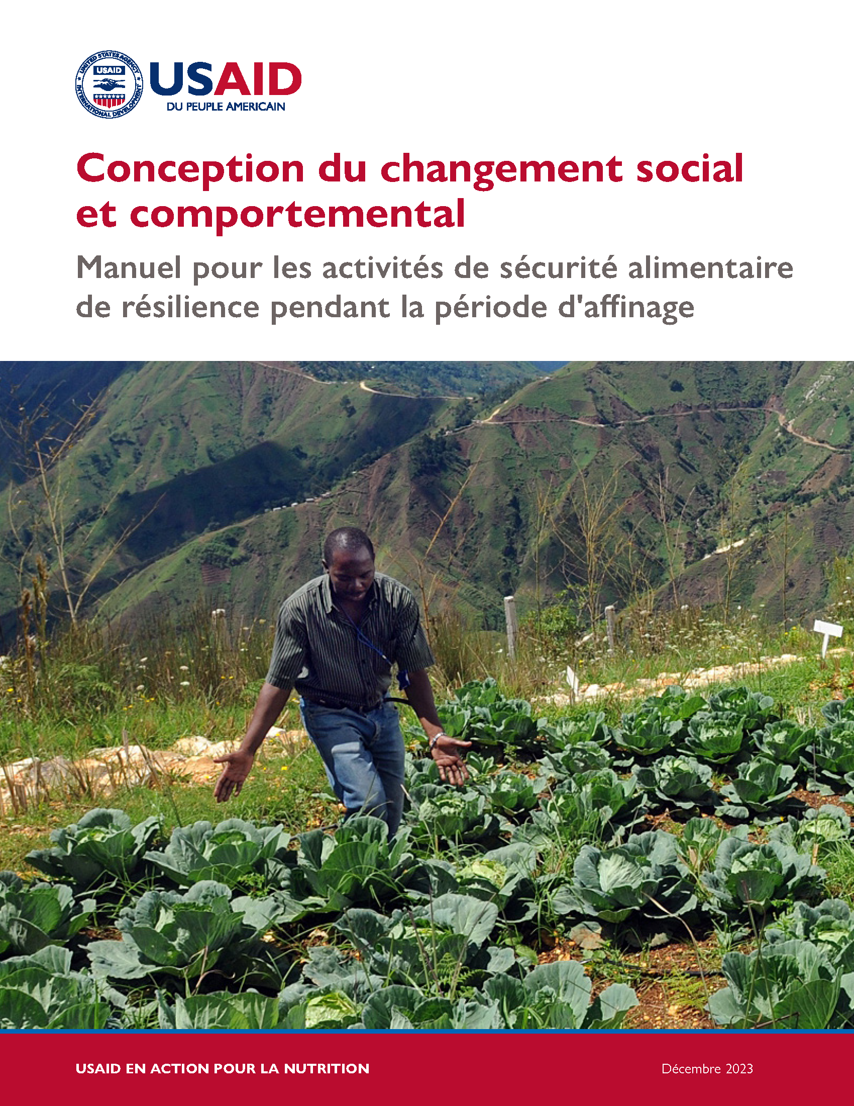 Cover page for Conception du changement social et comportemental