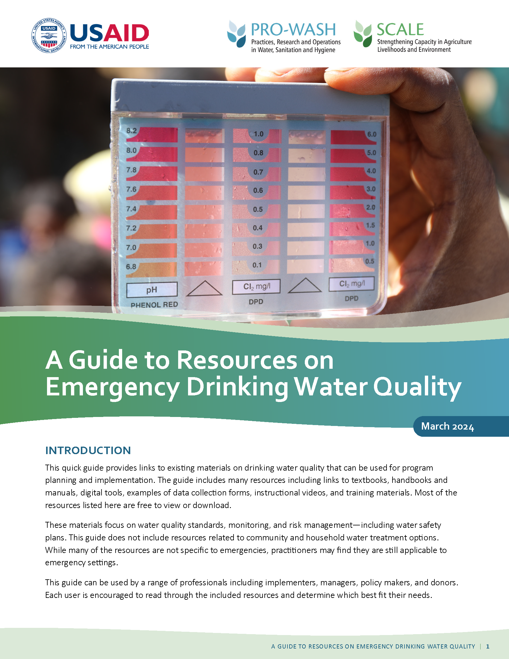 Resource Guide Cover Page