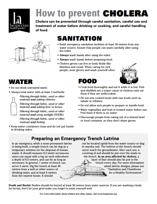 Download Resource: How to Prevent Cholera