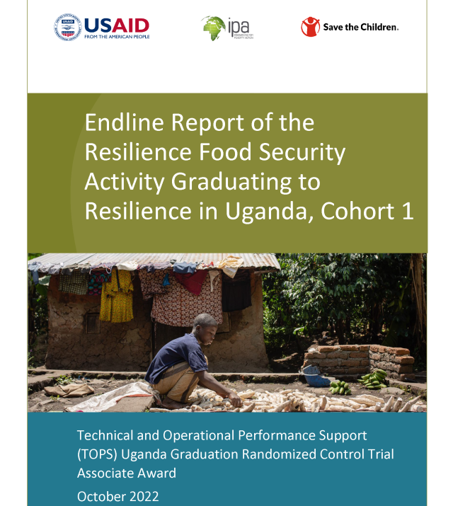 Cover page of report