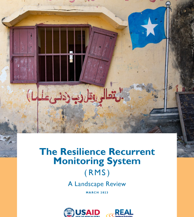 Cover Page of Report - The Resilience Recurrent Monitoring System (RMS): A Landscape Review