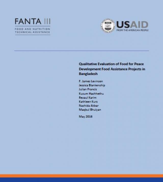 Download Resource: Qualitative Evaluation of Food for Peace Development Food Assistance Projects in Bangladesh