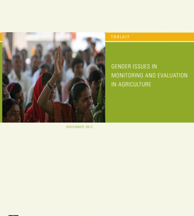 Download Resource: Toolkit: Gender Issues in Monitoring and Evaluation in Agriculture