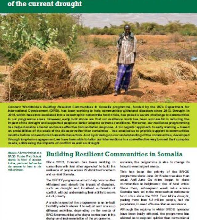 Download Resource: Tackling Food Crisis in Somalia: How resilience programming has reduced the impact of the current drought