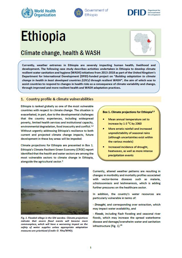 Ethiopia - Climate Change, Health and WASH