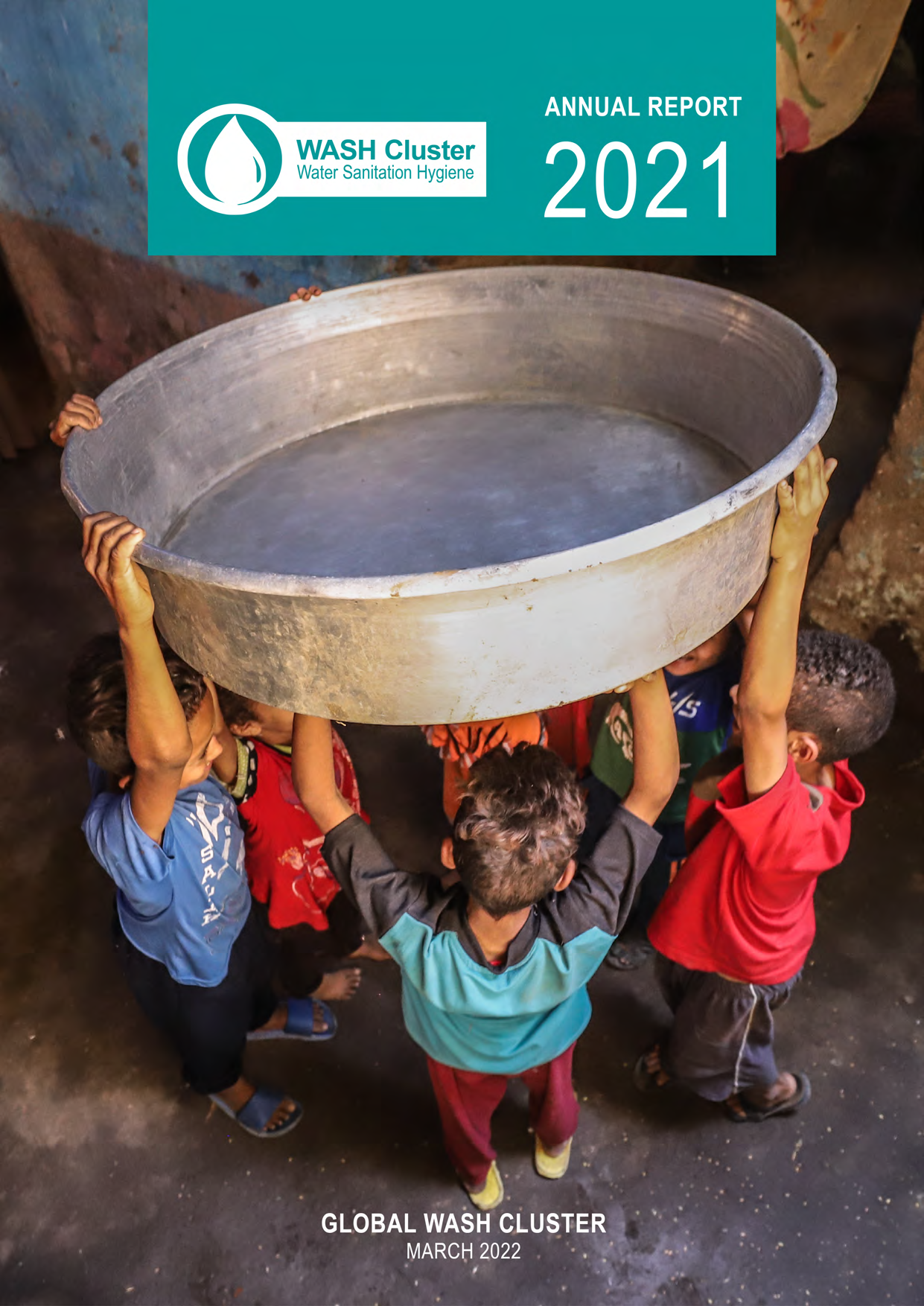 Cover-page for Global WASH Cluster Annual Report 2022