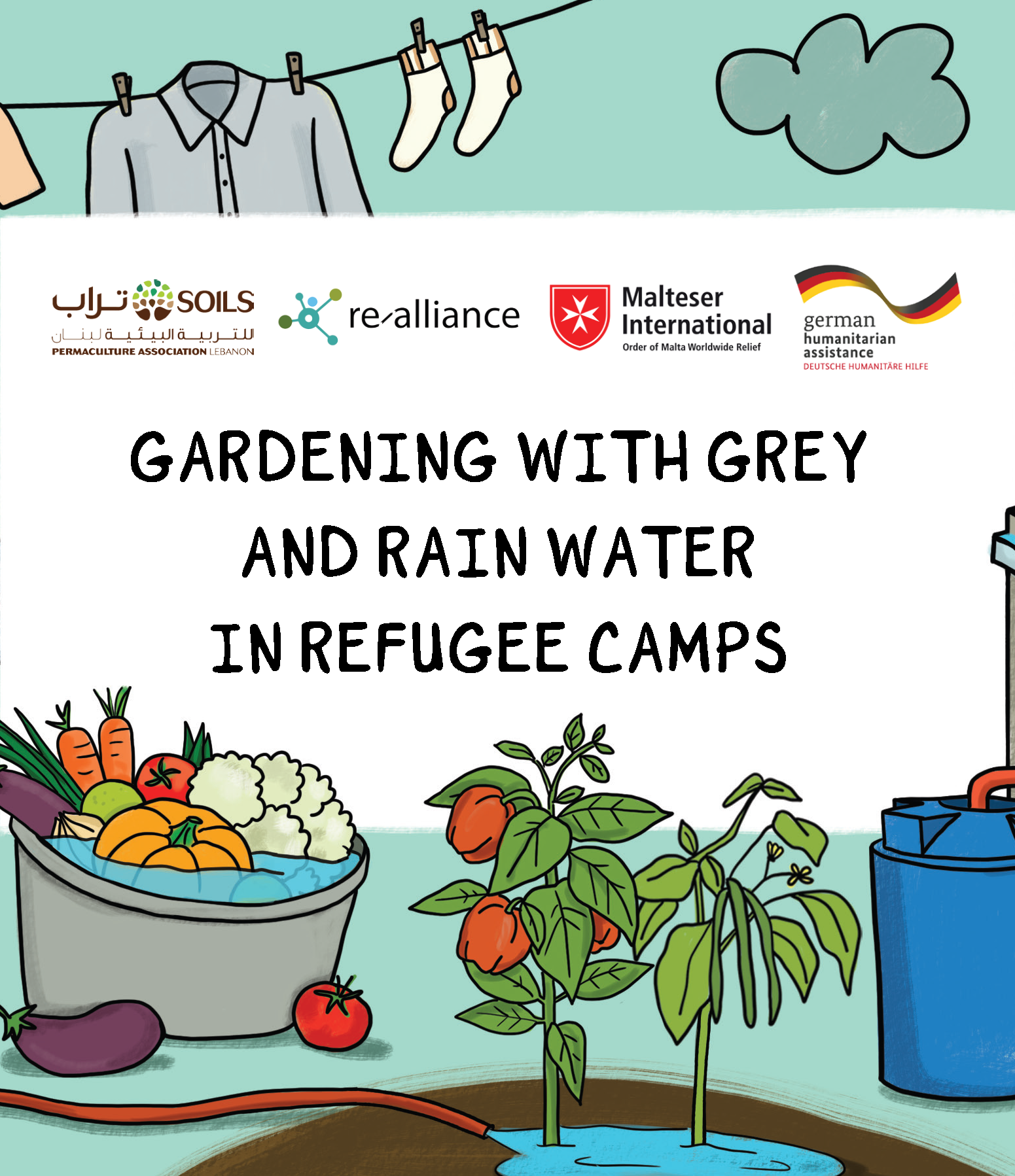 Cover-page for Gardening with Grey and Rainwater in Refugee Camps