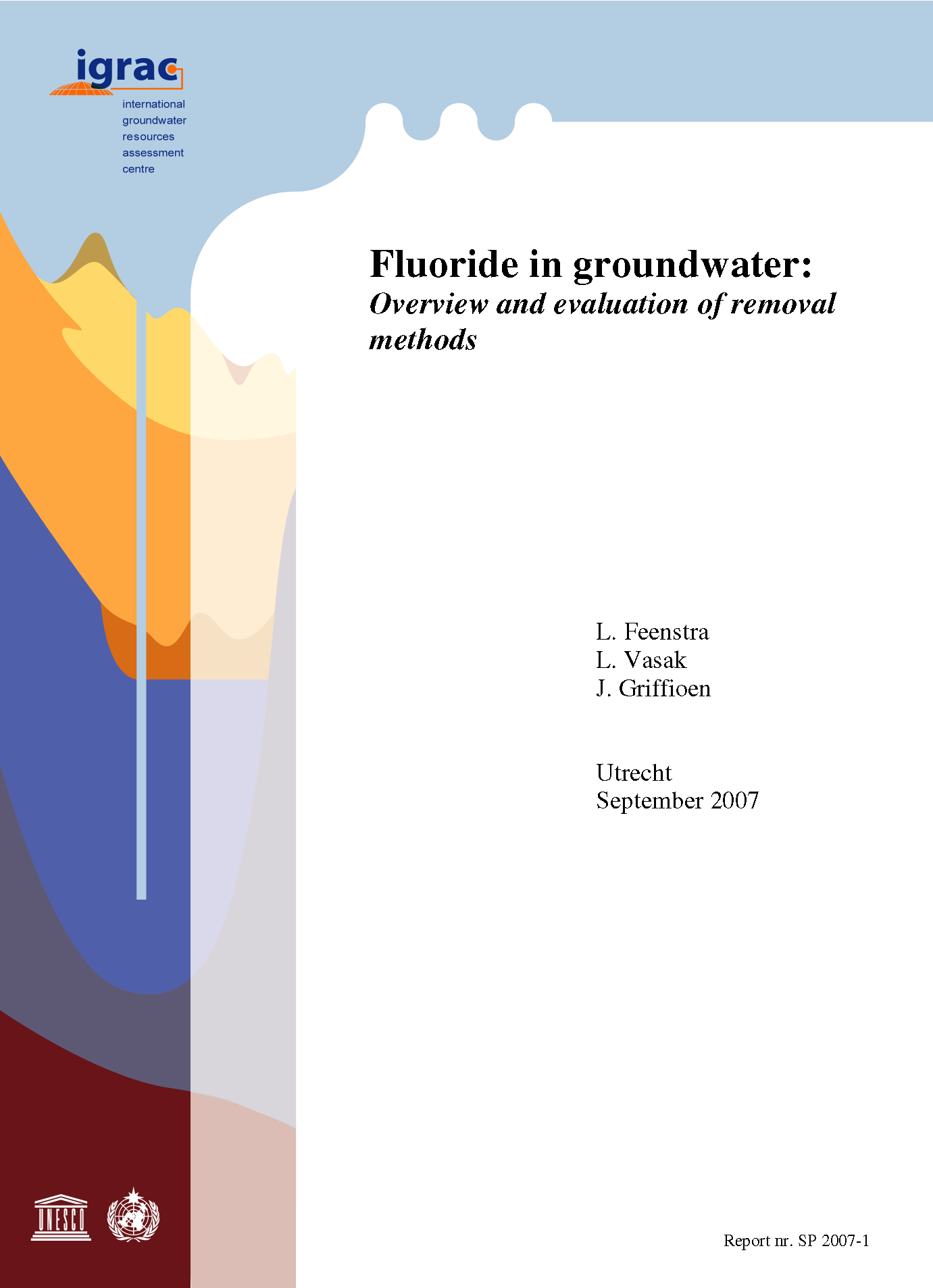Page de garde pour le fluorure dans les eaux souterraines : vue d'ensemble et évaluation des méthodes d'élimination