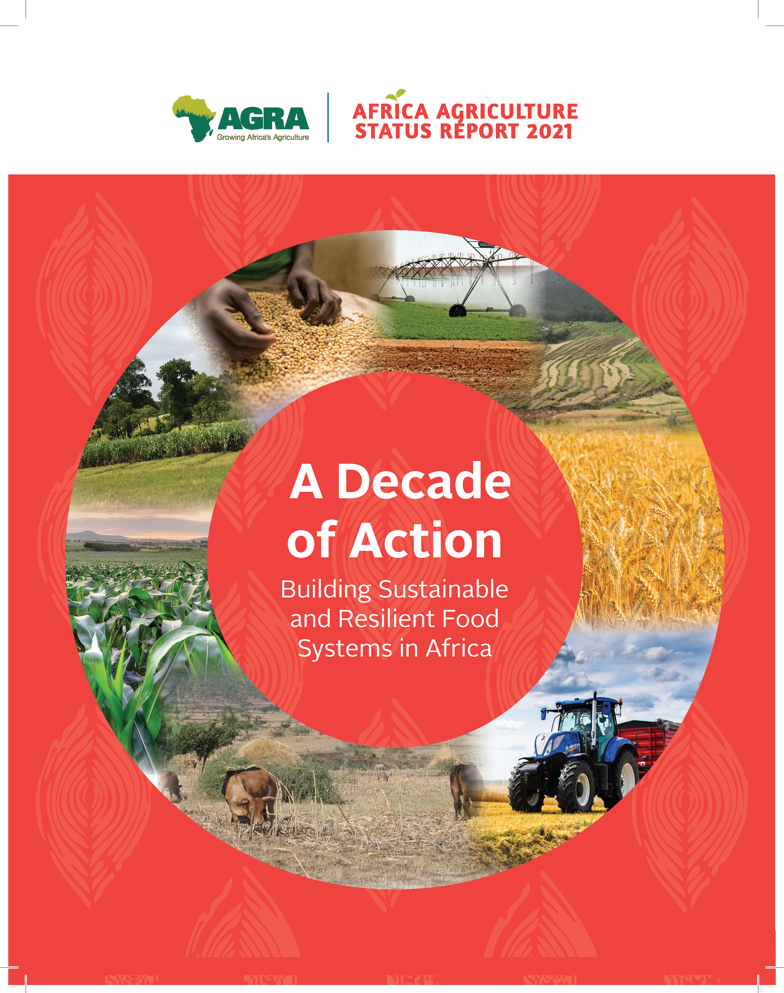 Page de couverture du Rapport sur la situation de l'agriculture en Afrique 2021