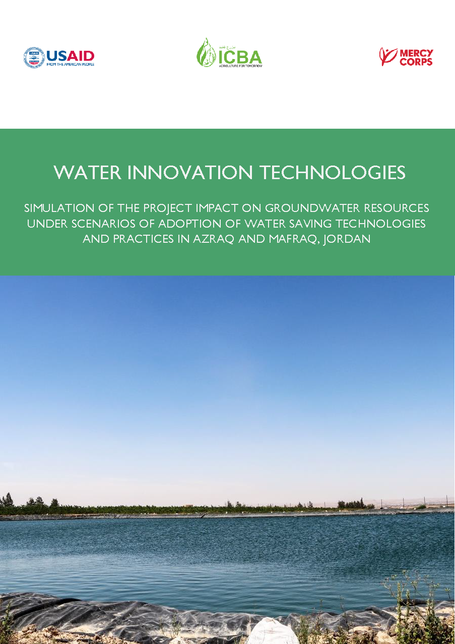 Page de couverture de l'impact sur les eaux souterraines en Jordanie à Water Savings Technologies