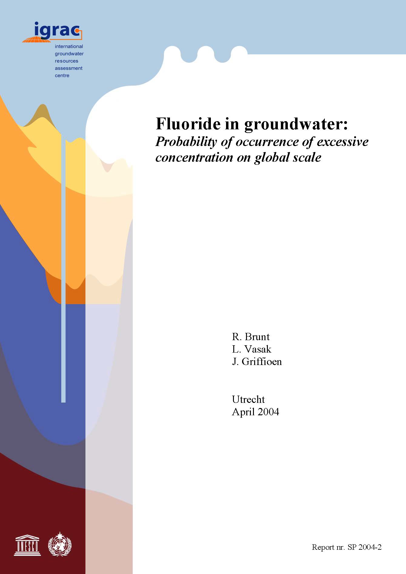 Page de couverture de Fluorure dans les eaux souterraines : probabilité d'occurrence d'une concentration excessive à l'échelle mondiale