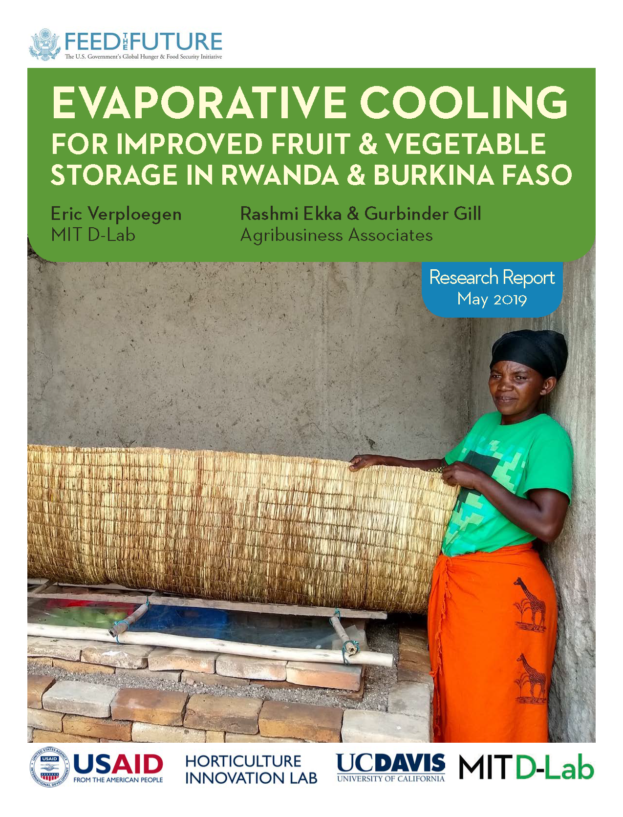 Cover page for Evaporative Cooling for Improved Fruit and Vegetable Storage in Rwanda and Burkina Faso