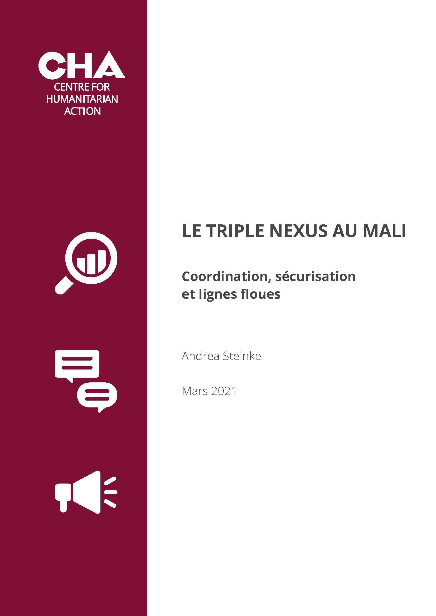 Page de couverture pour Le Triple Nexus au Mali