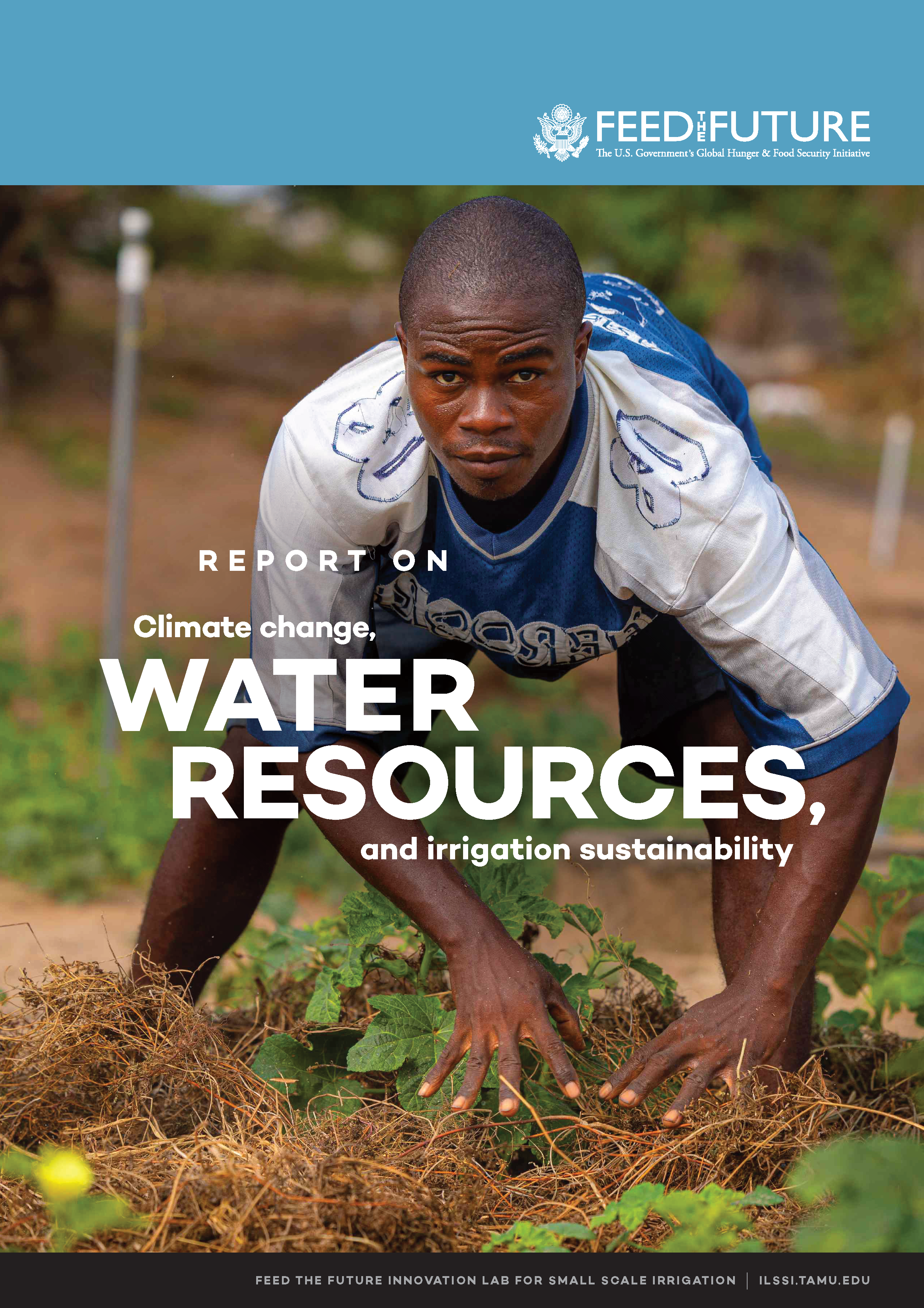 Cover page for Report on Climate Change, Water Resources, and Irrigation Sustainability