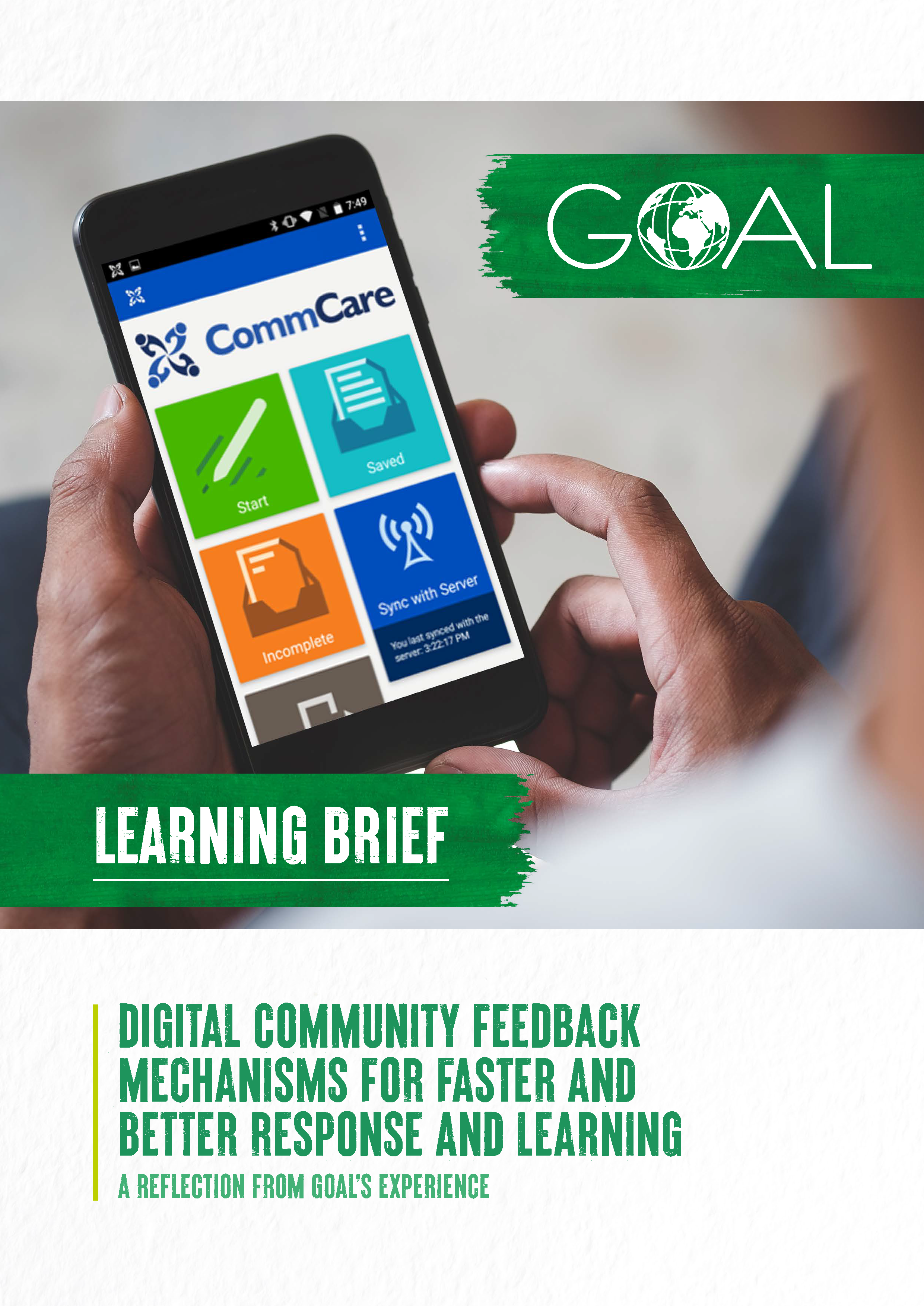 Cover page for Digital Community Feedback Mechanisms for Faster and Better Response and Learning