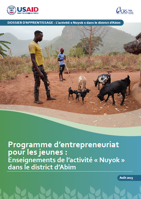 Page de couverture du Programme d’entrepreneuriat pour les jeunes : Enseignements de l’activité « Nuyok » dans le district d’Abim