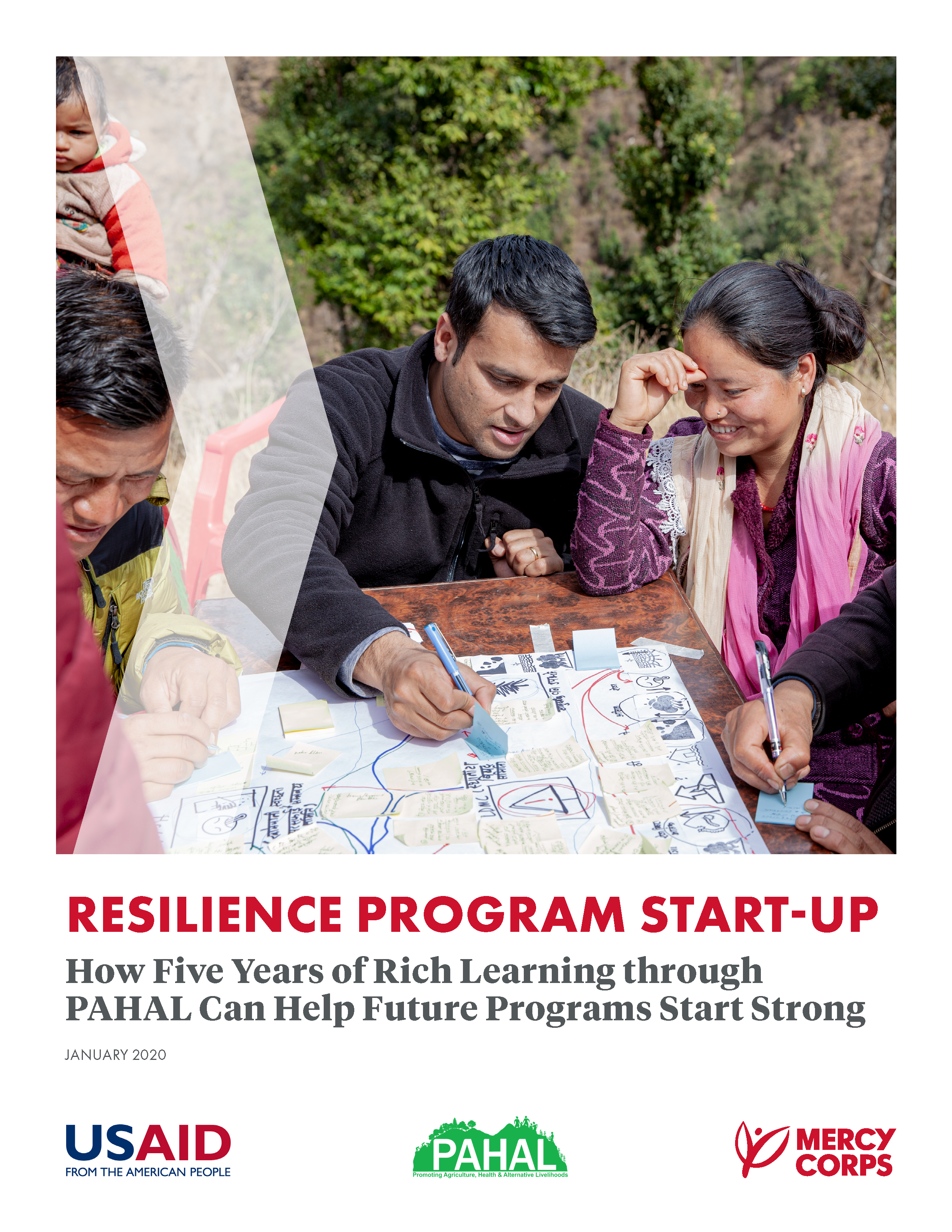 Page de couverture du démarrage du programme de résilience : comment cinq années d'apprentissage riche grâce à PAHAL peuvent aider les futurs programmes à démarrer en force