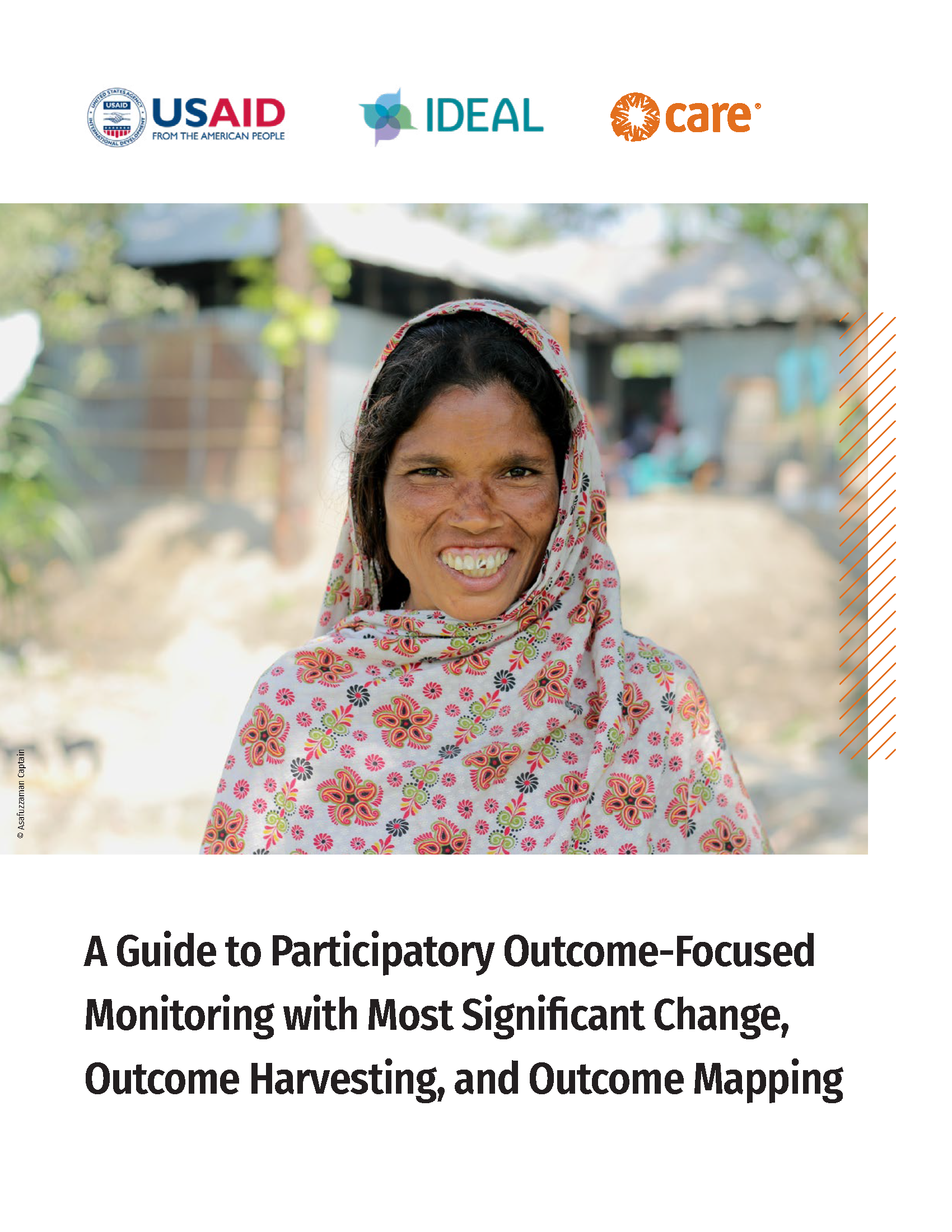 Page de couverture du Guide pour le suivi participatif axé sur les résultats avec les changements les plus significatifs, la récolte des résultats et la cartographie des résultats