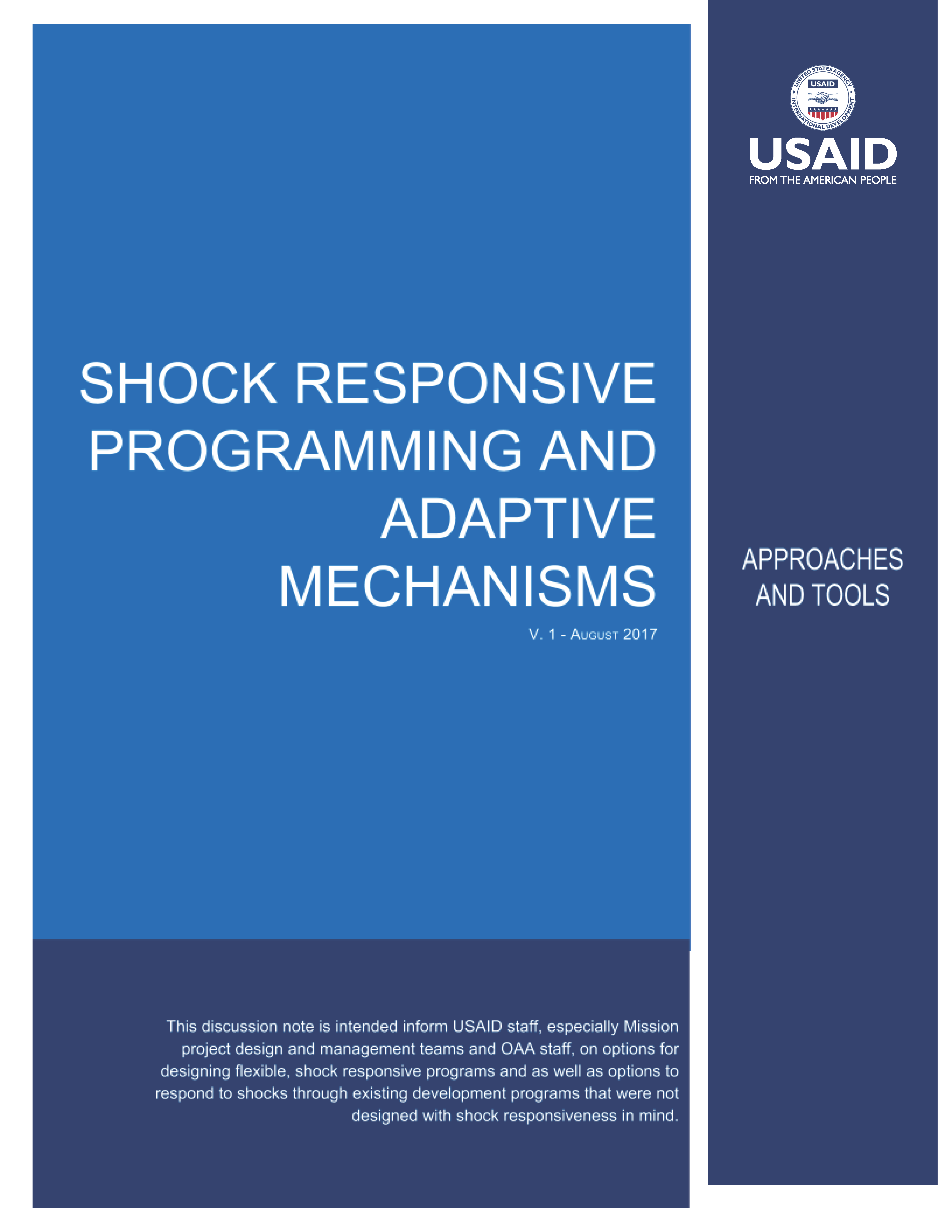 Cover page for Shock Responsive Programming and Adaptive Mechanisms