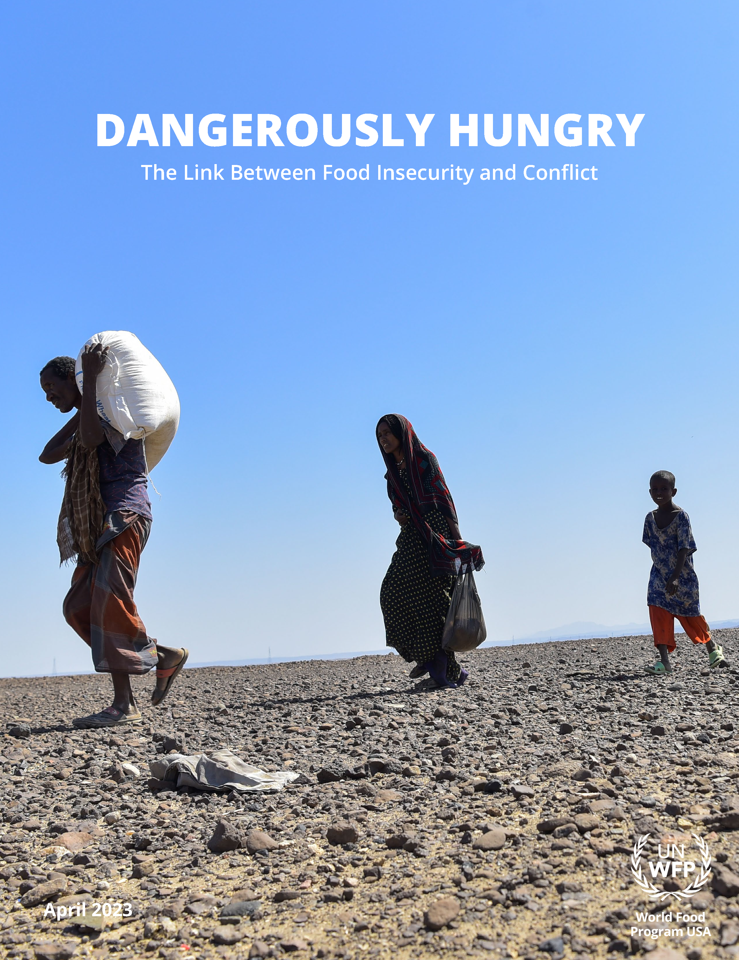 Page de couverture de La faim dangereuse : le lien entre l'insécurité alimentaire et les conflits