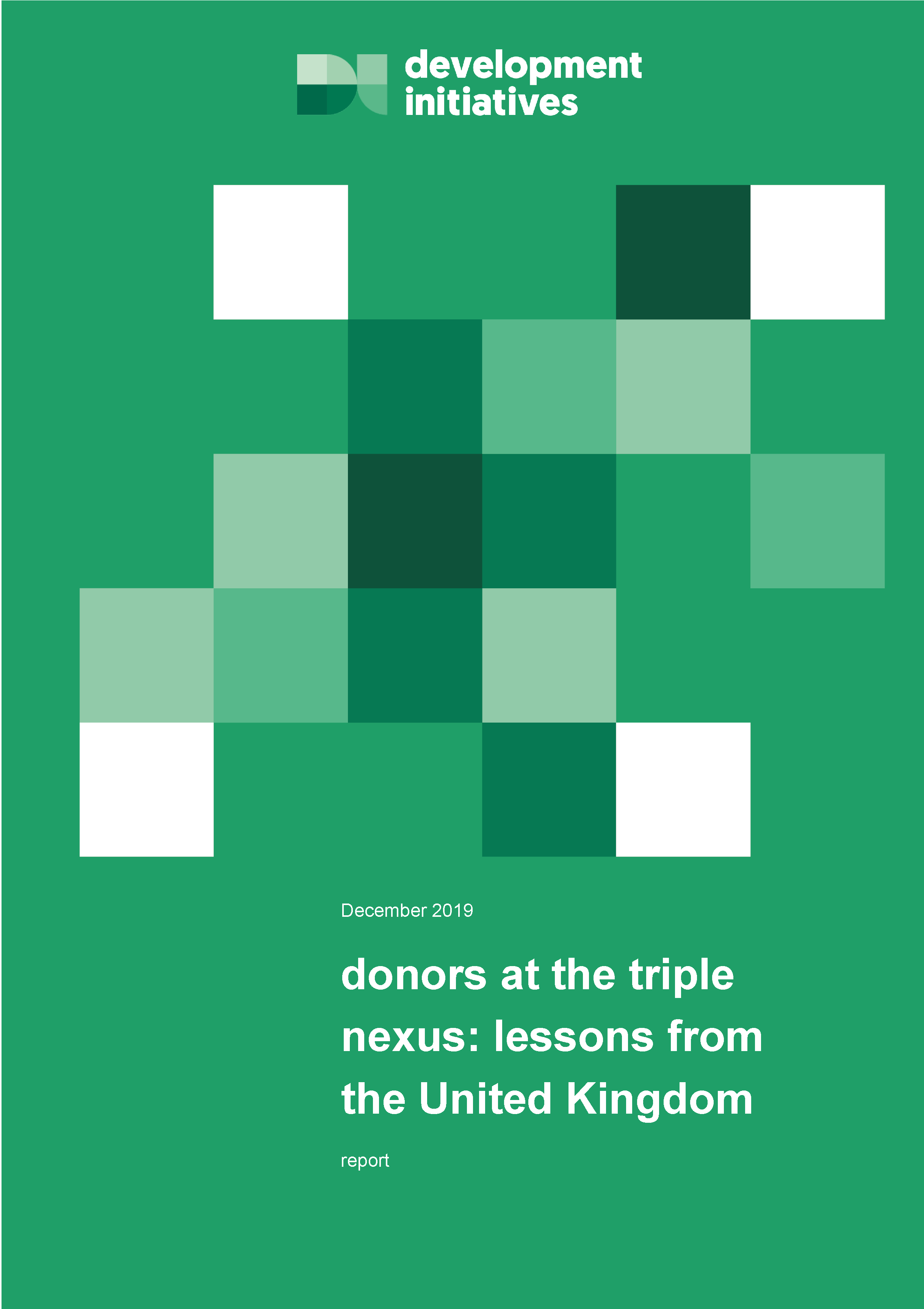 Page de couverture pour les donateurs du Triple Nexus : leçons du Royaume-Uni