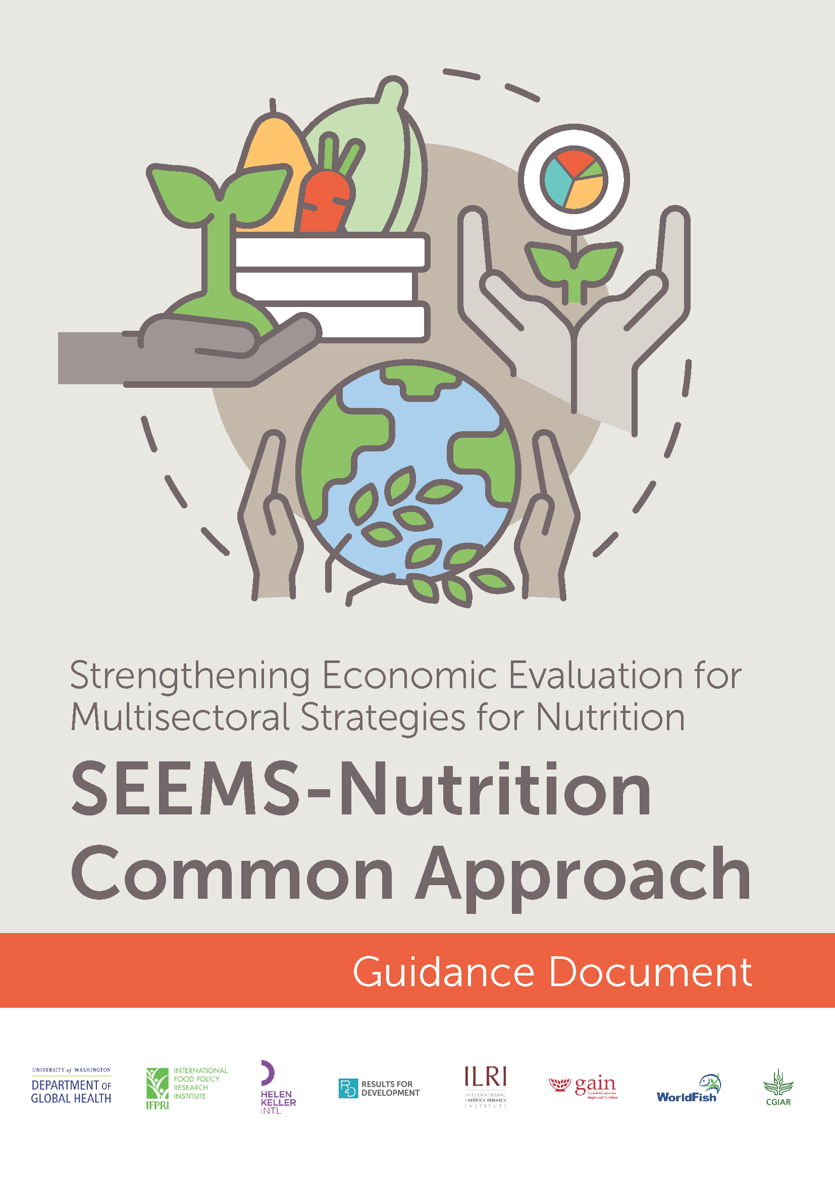 Page de couverture du Renforcement de l'évaluation économique pour les stratégies multisectorielles – Nutrition : Document d'orientation sur l'approche commune