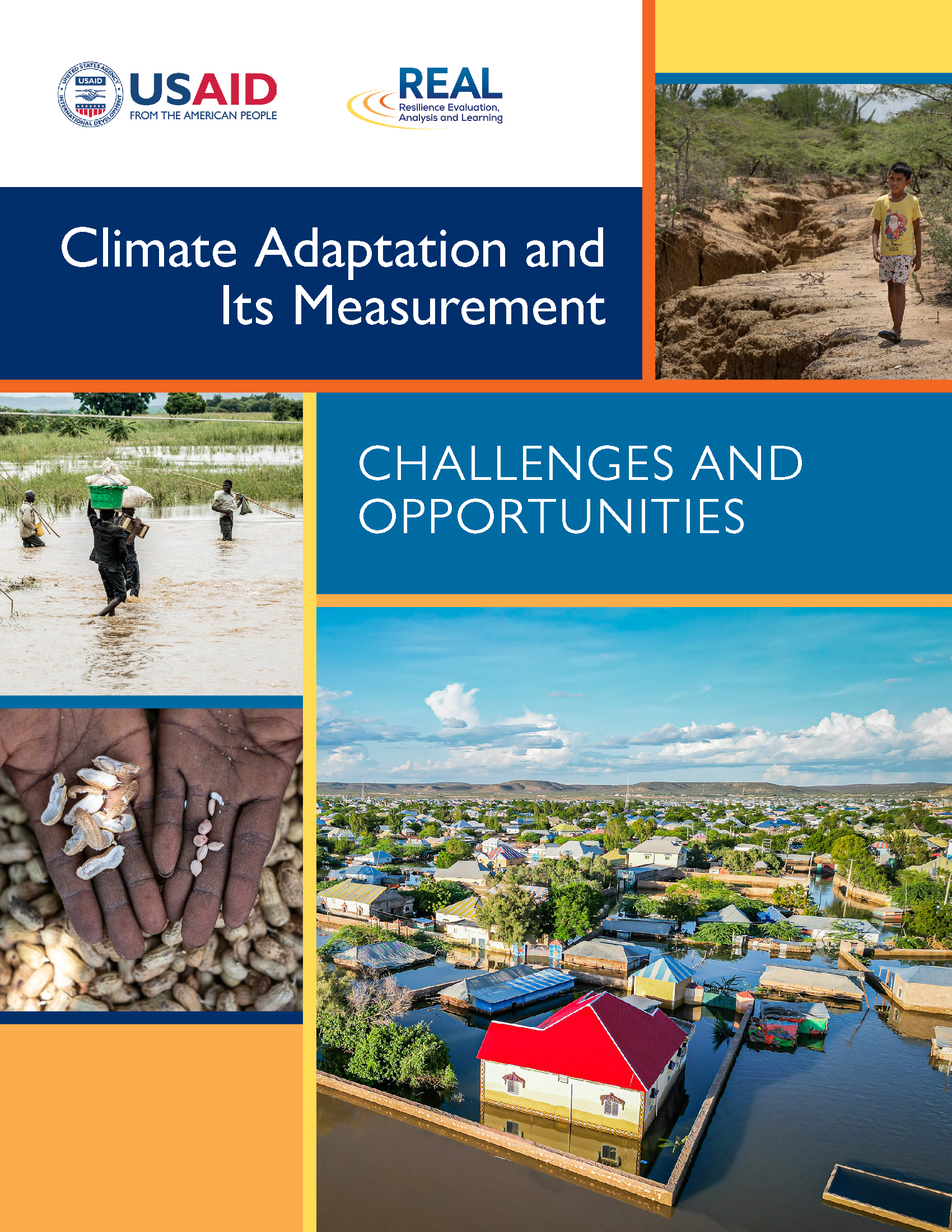 Page de couverture du rapport - Adaptation au climat et sa mesure : défis et opportunités