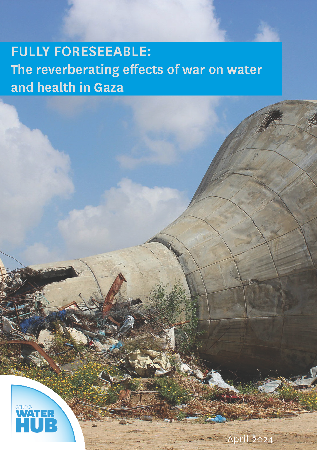 Page de couverture de Les effets réverbérants de la guerre sur l'eau et la santé à Gaza