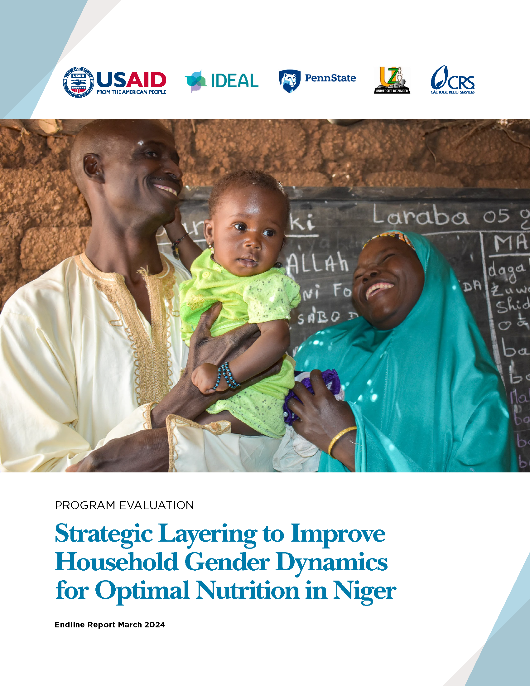 Cover page for Strategic Layering to Improve Household Gender Dynamics for Optimal Nutrition in Niger