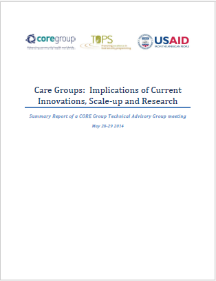 Download Resource: Technical Advisory Group Meeting on Current Innovations, Scale-Up, and Research on Care Groups in Title II ProgramsT