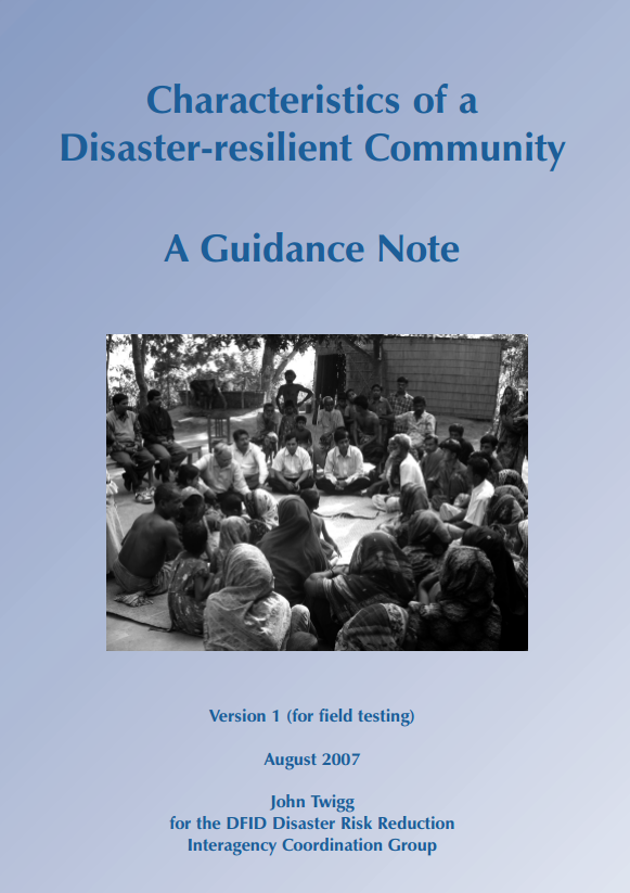 Télécharger la ressource : Caractéristiques d'une communauté résiliente aux catastrophes (Version 1)