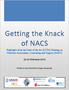 Télécharger la ressource : Maîtriser le NACS : Points saillants de la réunion sur l'état de l'art (SOTA) sur l'évaluation, le conseil et le soutien nutritionnels (NACS)