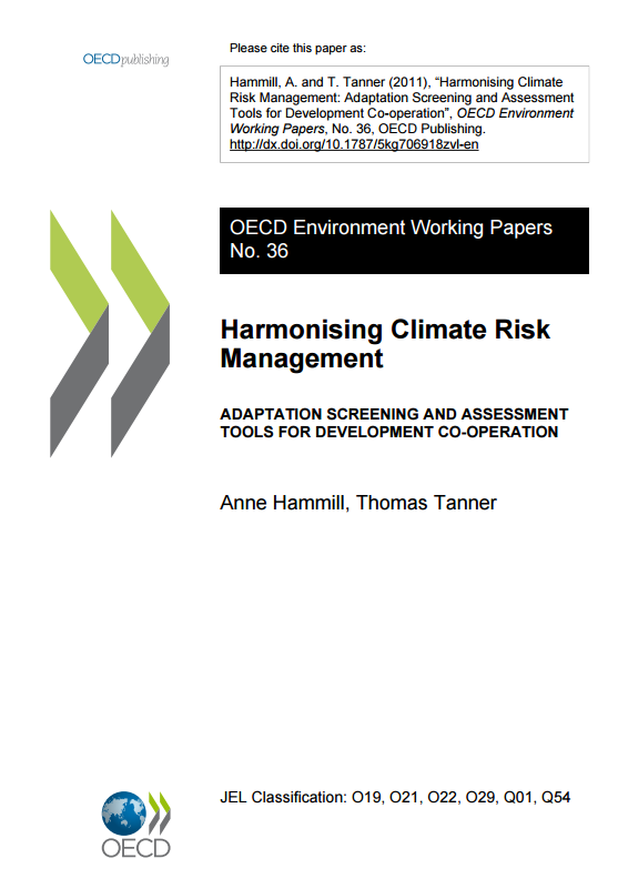 Download Resource: Harmonising Climate Risk Management: Adaptation Screening and Assessment Tools for Development Co-operation