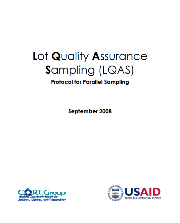 Télécharger la ressource : Lot Quality Assurance Sampling (LQAS) - Protocol for Parallel Sampling & Guidance FAQs (2008)