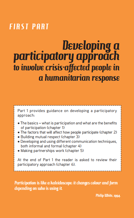 Download Resource: Participation Handbook for Humanitarian Field Workers