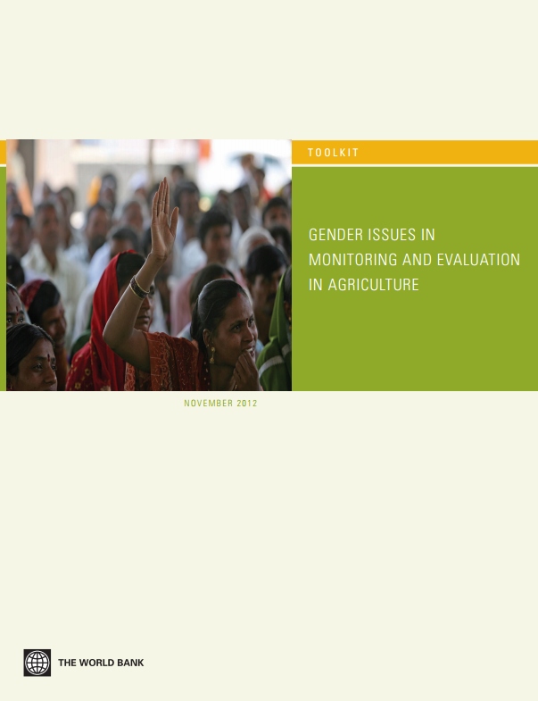 Download Resource: Toolkit: Gender Issues in Monitoring and Evaluation in Agriculture
