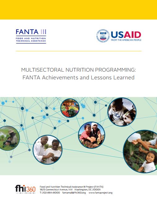 Télécharger la ressource : Programmation multisectorielle de la nutrition : réalisations du FANTA et leçons apprises