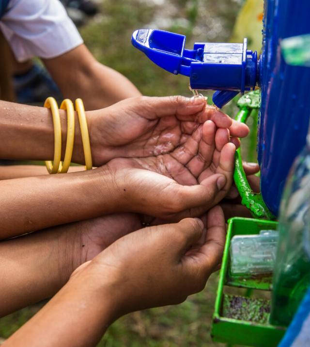 Picture of a hand washing station