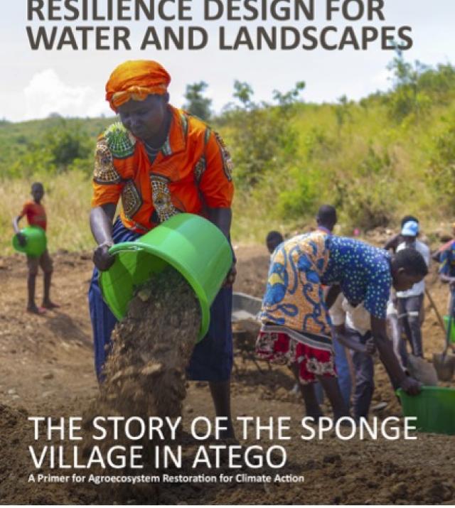 Cover-page for Resilience Design for Water and Landscapes report
