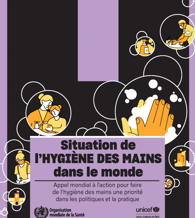 Page de couverture de Situation de l'hygiene des mains dans le monde