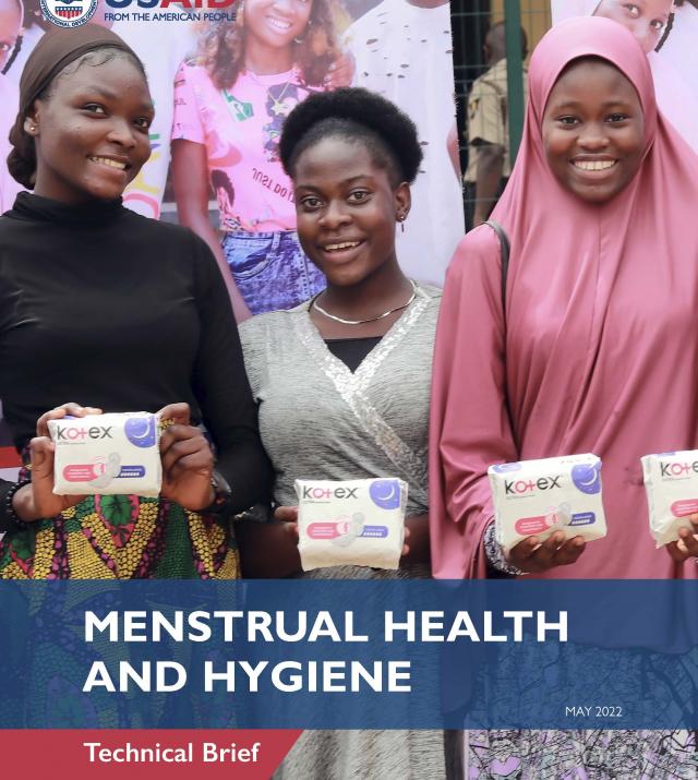 Cover page for Menstrual Health and Hygiene Technical Brief