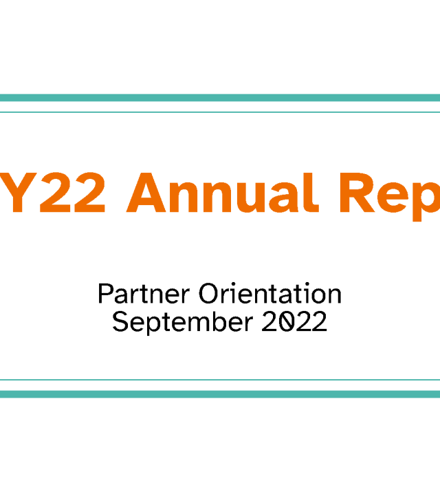 Cover page for Annual Report Orientation Slides