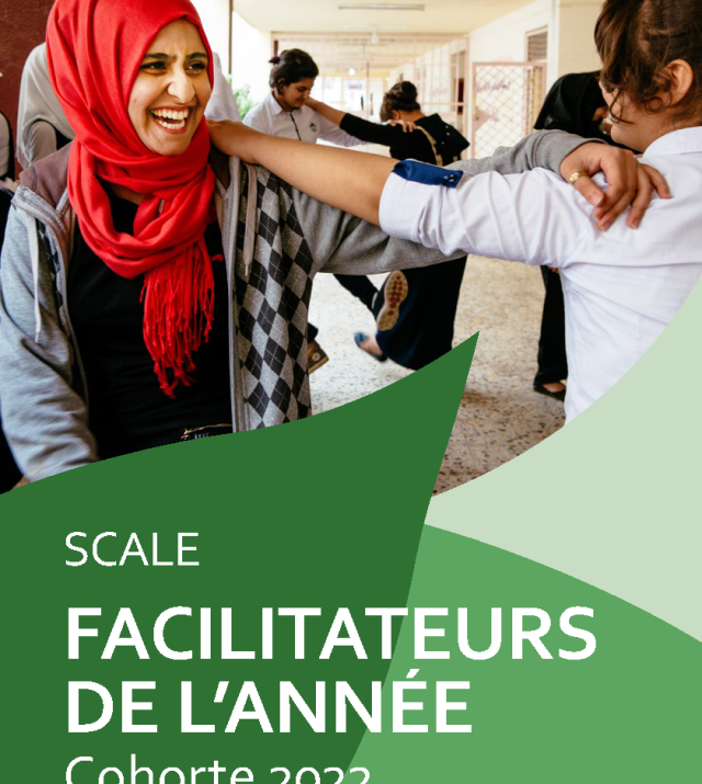 Front cover of SCALE Facilitators of the Year 2022 Cohort Brief in French