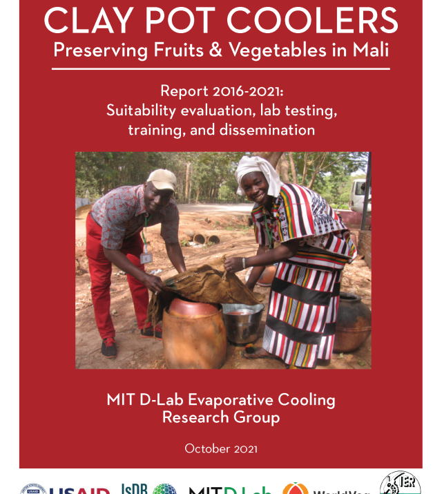 Cover page for Clay Pot Coolers - Preserving Fruits and Vegetables in Mali: Report 2016-2021