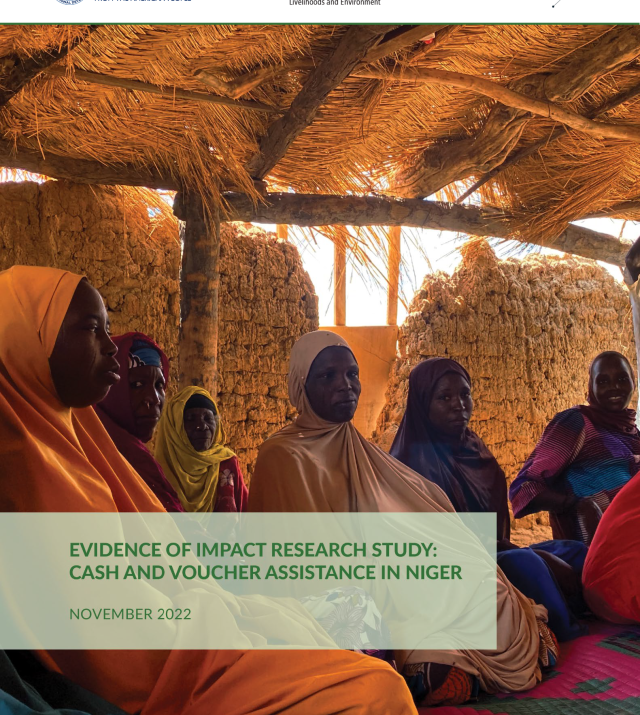 Cover page for Evidence of Impact Research Study: Cash and Voucher Assistance in Niger