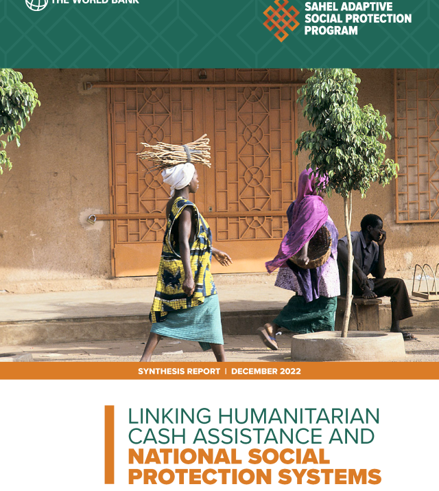Cover page for Linking Humanitarian Cash Assistance and National Social Protection Systems