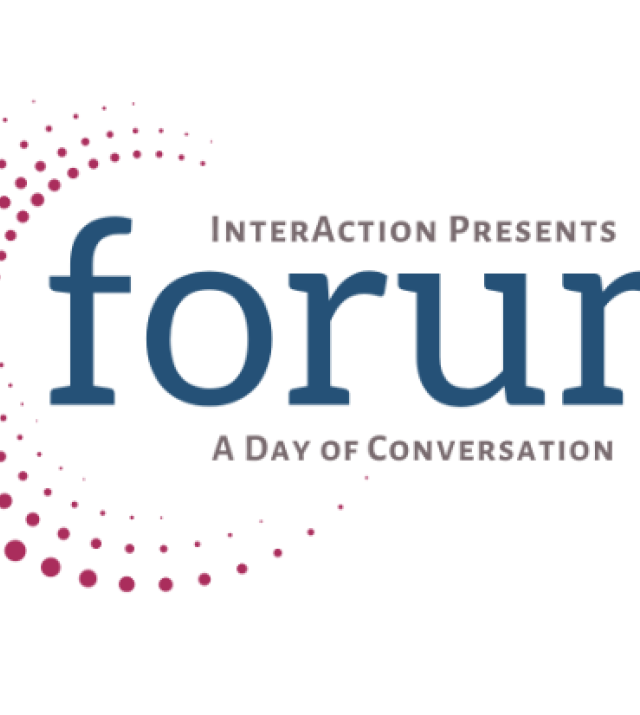 Promotional Graphic for InterAction's Forum 2023