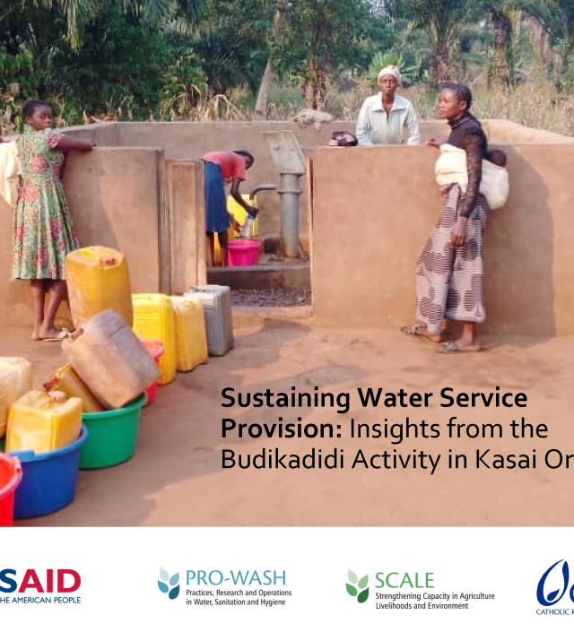 Cover Page for Sustaining Water Service Provision: Insights from the Budikadidi Activity in Kasai Oriental